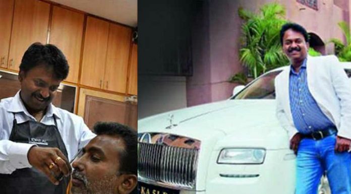 Read the story of Ramesh Babu, a billionaire barber from Bangalore who drives a Rolls Royce story of Ramesh Babu