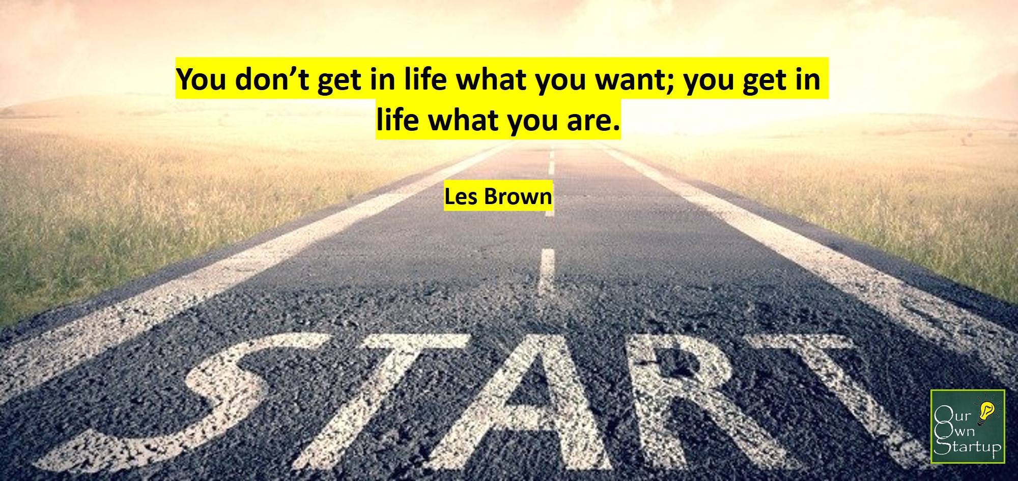 Les Brown - You don't get what you want in life. You get