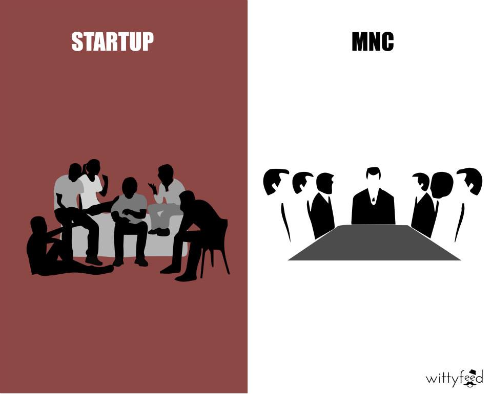 benefits of working in startups than MNCs