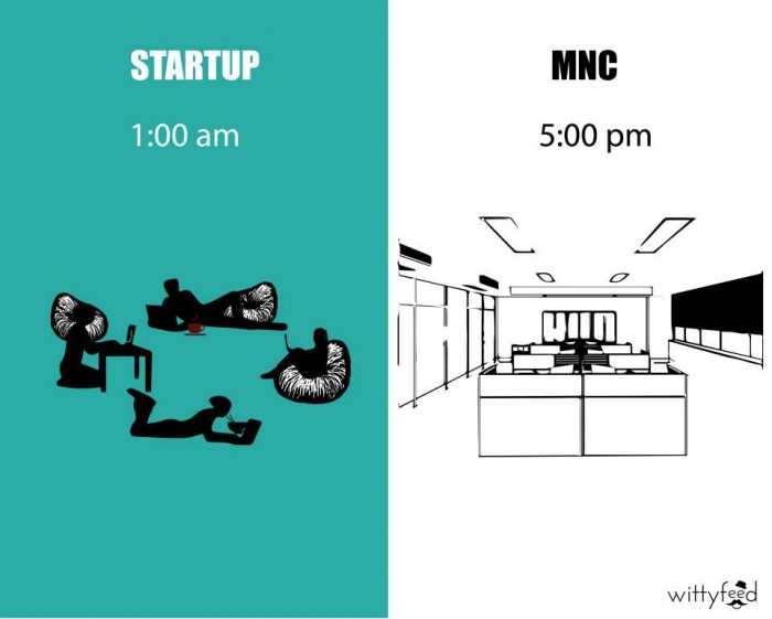 benefits of working in startups than MNCs